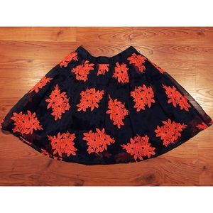 Anthropologie x Maeve Fit-and-Flare Skirt